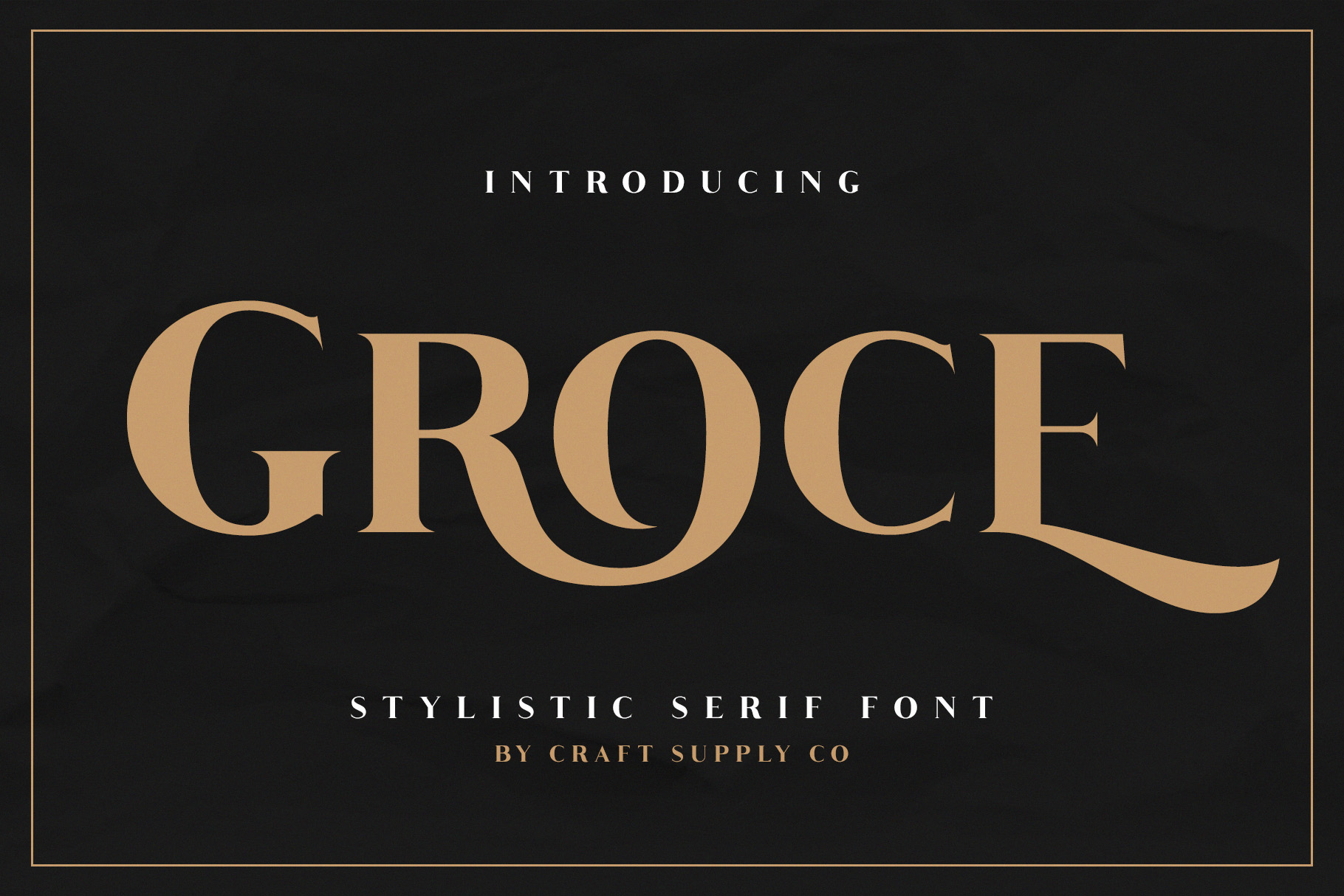 Example font Groce #1